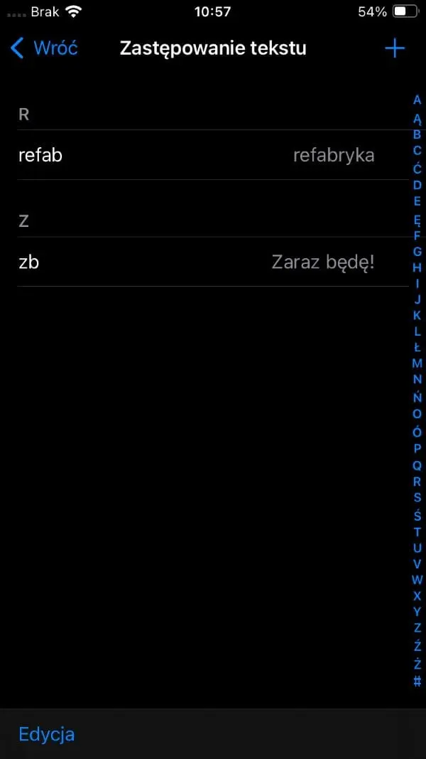 Słownik na iPhone